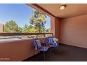 Private balcony with seating and views of the surrounding area at 12212 N Paradise Village S Pkwy # 343, Phoenix, AZ 85032