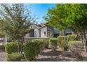 Landscaped yard with stone accents and green trees at 11818 W Luxton Ln, Avondale, AZ 85323