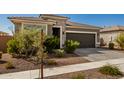 Modern single-story home with a two-car garage and nicely landscaped front yard at 17657 W Buckhorn Trl, Surprise, AZ 85387