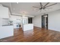 Modern kitchen with stainless steel appliances and an island at 4422 N 75Th St # 4011, Scottsdale, AZ 85251