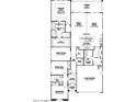 Floor plan showcasing a spacious home with 3 bedrooms, home office, and 2 car garage at 682 E Aurora Dr, San Tan Valley, AZ 85140