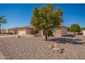 House exterior with a tree and rock landscaping in front at 8216 E Lindner Ave, Mesa, AZ 85209