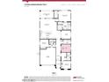 One-story floor plan with 3-4 bedrooms, 2 baths, and covered patio at 14436 W Faye Way, Surprise, AZ 85387