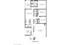 First floor plan showing 3 bedrooms, kitchen and garage at 38125 W Excussare Way, Maricopa, AZ 85138