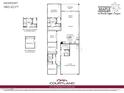 Floorplan of the Newport model, showcasing a 3-car tandem garage and covered patio at 18264 W Cielo Grande Ave, Surprise, AZ 85387