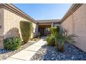 Front entry walkway with desert landscaping at 846 N Pueblo Dr # 110, Casa Grande, AZ 85122