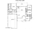 Detailed floor plan showcasing a spacious layout with 4-car garage, covered patio, and multiple bedrooms at 1716 W Lucky Ln, Queen Creek, AZ 85144