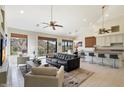 Open concept living space with kitchen, dining, and living areas at 16349 E Links Dr, Fountain Hills, AZ 85268