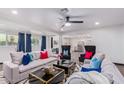 Spacious living room with comfortable seating and a modern coffee table at 6908 E Mariposa Dr, Scottsdale, AZ 85251