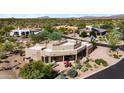 Aerial view of single-story home with desert landscaping at 18305 E Adobe Way, Rio Verde, AZ 85263