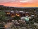 Luxury estate with a pool and stunning sunset views at 11155 E Honda Bow Rd, Scottsdale, AZ 85262