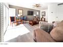 Bright and spacious living room with comfortable seating at 4610 N 68Th St # 414, Scottsdale, AZ 85251
