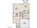One-story floor plan featuring a Gathering room, kitchen, and 2-car garage at 3827 S 97Th Ave, Tolleson, AZ 85353