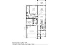 One-story floor plan with 2 bedrooms, 2 baths, and a 2-car garage at 20640 N Confetti Ct, Maricopa, AZ 85138