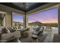 Relaxing covered patio offering panoramic mountain views at 11173 E Feathersong Ln # 1704, Scottsdale, AZ 85255