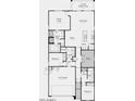 One-story floor plan featuring 2 bedrooms, 2 baths, and a 2-car garage at 4107 E Ghost Flower Ln, San Tan Valley, AZ 85140