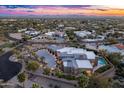 Luxury estate with pool and expansive desert landscape views at sunset at 27225 N 71St Pl, Scottsdale, AZ 85266