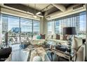 Luminous living room with ample natural light and city views at 1 E Lexington Ave # 410, Phoenix, AZ 85012