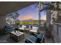 Spacious patio with furniture and mountain views at 7402 E Carefree Dr # 209, Carefree, AZ 85377