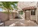 Small patio with gate access and adjacent to the building at 600 S Dobson Rd # 18, Mesa, AZ 85202