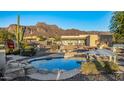 Relaxing pool with mountain views at 146 S La Barge Rd, Apache Junction, AZ 85119