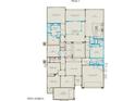 One-story floor plan featuring an open layout with 3 bedrooms, 2 baths, and a 3-car garage at 22466 E San Tan Blvd, Queen Creek, AZ 85142