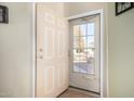 Front entry door with sidelights, offering natural light to the interior at 8500 E Southern Ave # 575, Mesa, AZ 85209