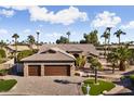 Aerial view of house, landscaping, and driveway at 3507 N Snead Dr, Goodyear, AZ 85395