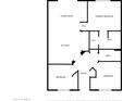 Two bedroom, two bath floor plan with kitchen and living room at 920 E Devonshire Ave # 2019, Phoenix, AZ 85014