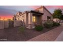 Front exterior of charming house with landscaping and walkway at 6202 E Mckellips Rd # 141, Mesa, AZ 85215