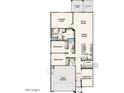 Open floor plan featuring 3 bedrooms, 2 baths, great room, and 2-bay garage at 39995 W Bravo Dr, Maricopa, AZ 85138