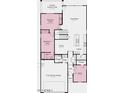 Two-story home floor plan showcasing a multi-gen suite, 3-car garage, and open concept living area at 25238 N 172Nd Ln, Surprise, AZ 85378