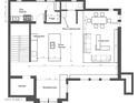 Main floor boasts show kitchen, breakfast area, living room, and elevator access at 46 W Palm Ln, Phoenix, AZ 85003