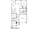 One-story floor plan with 3 bedrooms, 2 baths, and a 2-car garage at 4826 N 177Th Dr, Goodyear, AZ 85395