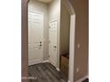 View of a condo hallway with two doors and storage at 14575 W Mountain View Blvd # 11113, Surprise, AZ 85374