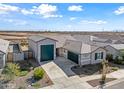Aerial view of house, driveway, and surrounding area at 2860 N Riverdale Ln, Casa Grande, AZ 85122