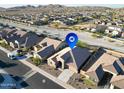 Aerial view showing the home's location in a quiet neighborhood at 18322 W Long Lake Rd, Goodyear, AZ 85338