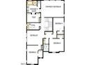 Upper floor plan with owner's retreat, two bedrooms, and two bathrooms at 22783 E Stacey Rd, Queen Creek, AZ 85142