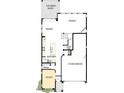 Main floor plan showing a 3 car garage, kitchen, study, and Gathering room at 22783 E Stacey Rd, Queen Creek, AZ 85142
