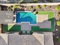 Elevated view of a refreshing pool with surrounding patio area at 12860 W Calle De Sol --, Peoria, AZ 85383