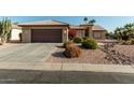 House exterior with a brown garage door and drought-tolerant landscaping at 15773 W La Reata Ave, Goodyear, AZ 85395