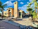 Spacious patio with seating area, perfect for outdoor entertaining at 10063 E Cinnabar Ave, Scottsdale, AZ 85258