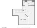 Upper floorplan with bedroom, bath, and open space at 3120 N 67Th Ln # 47, Phoenix, AZ 85033