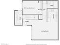 Open floor plan showcasing primary bedroom, living room, kitchen and bath at 3120 N 67Th Ln # 47, Phoenix, AZ 85033