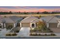 Aerial view of a house in a residential neighborhood at 22918 E Marsh Rd, Queen Creek, AZ 85142
