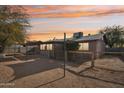 Backyard view showing a shaded patio and a fenced area at 1022 W Calle Tuberia --, Casa Grande, AZ 85194