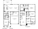 Two-story home floor plan, showing 4 bedrooms and 3 baths at 3247 W Garnet St, San Tan Valley, AZ 85144