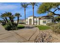 Landscaped grounds and driveway at 9512 E Altadena Ave, Scottsdale, AZ 85260