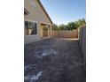 Large backyard with block wall and new landscaping at 21024 E Poco Calle St, Queen Creek, AZ 85142