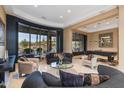 Spacious game room with pool table and seating area at 10542 E Skinner Dr, Scottsdale, AZ 85262
